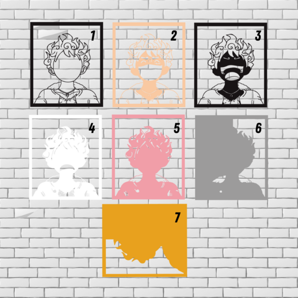 Luffy Multilayer Design Template for Cutting - Image 2
