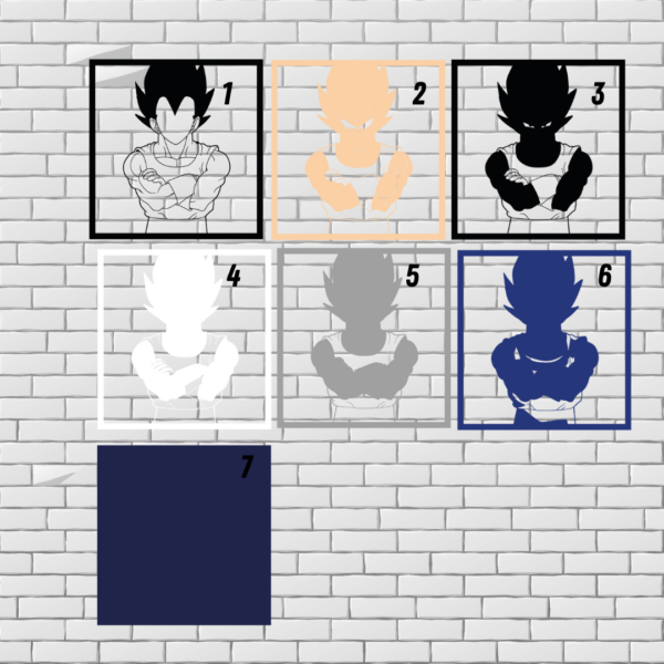 Vegeta Multilayer Design Files for Cutting - Image 4
