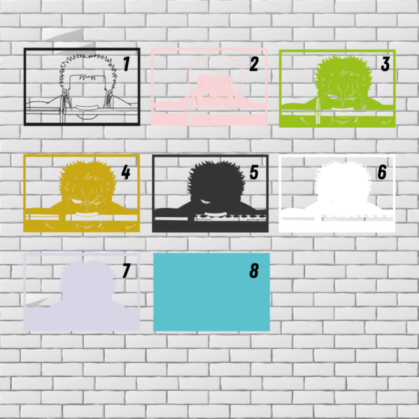 Roronoa Zoro Layered Design Files for Cutting - Image 2