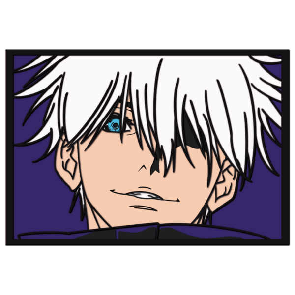 Gojo Satoru Jujutsu Kaisen layered design SVG laser cut file
