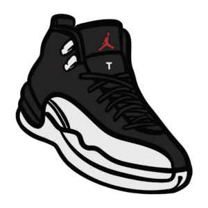 Air Jordan 12 multilayer SVG design basketball cutting files wood paper cake topper