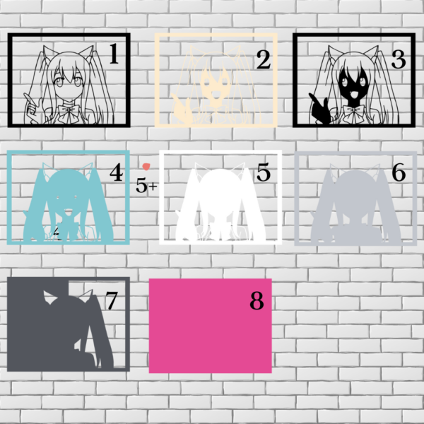 Miku Layered Design for Laser Cutting - Image 3