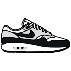 Sneaker Air Max 1 layered design nike cutting files wood paper cake topper