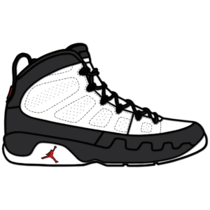 Jordan 9 SVG cutting files layered design basketball wood paper cake topper