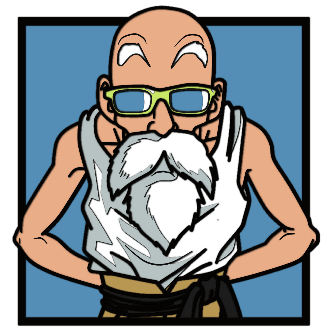 Master Roshi multilayer design Dragon Ball cutting template laser wood