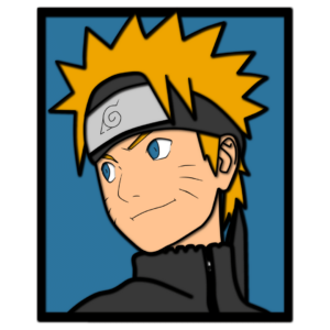 Naruto layered design anime cutting template laser wood paper files