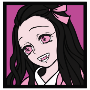 Nezuko v2 multilayer design Demon Slayer cutting template wood paper files