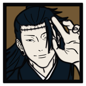 Suguru Geto multilayer design Jujutsu Kaisen cutting template laser