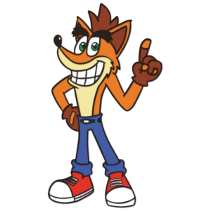 Crash Bandicoot multilayer design gaming cutting template wood paper files