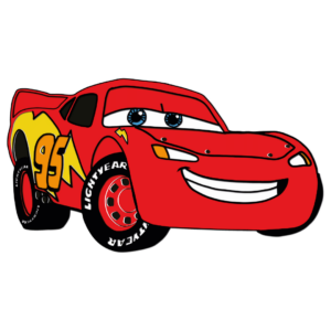 Lightning McQueen multilayer design Cars movie cutting template wood paper