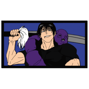 Toji Fushiguro layered design Jujutsu Kaisen cutting template laser
