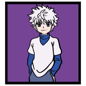 Killua layered design Hunter x Hunter cutting template wood paper files