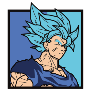 Goku v2 multilayer design Dragon Ball cutting template wood paper files