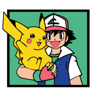 Ash Pikachu multilayer design Pokemon cutting template wood paper files