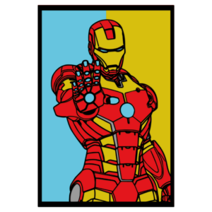 Iron Man multilayer design Marvel cutting template wood paper files