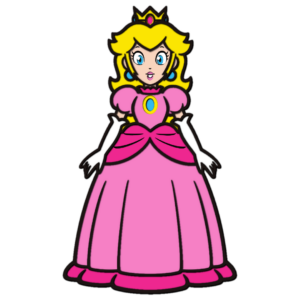Princess Peach multilayer design Mario cutting template wood paper SVG