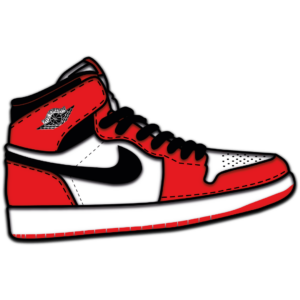 Air Jordan 1 layered design sneaker cutting files laser wood paper