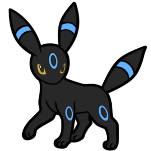 Umbreon layered design Pokemon cutting file laser wood paper