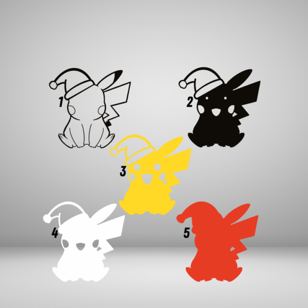 Christmas Pikachu Layered Design Cut File - Image 2