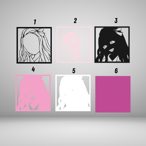 Nezuko v2 Multilayer Design for Cutting - Image 3