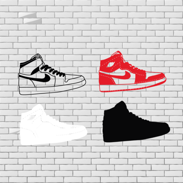 Air Jordan 1 Layered Design Sneaker Files for Laser Cutting - Image 5