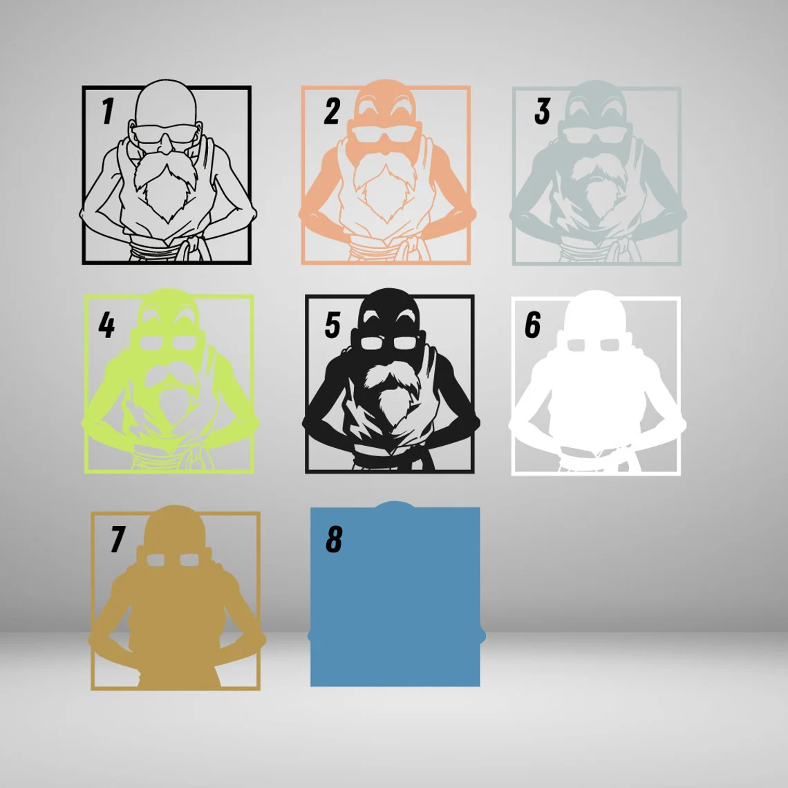 Master Roshi Multilayer Design for Laser Cutting - Image 3