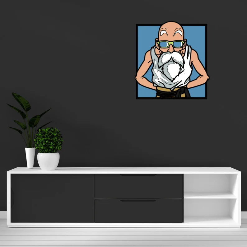 Master Roshi Multilayer Design for Laser Cutting - Image 4