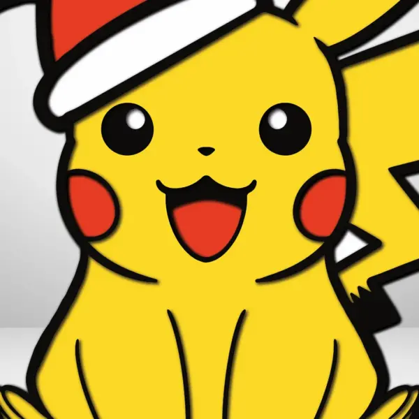 Christmas Pikachu Layered Design Cut File - Image 4