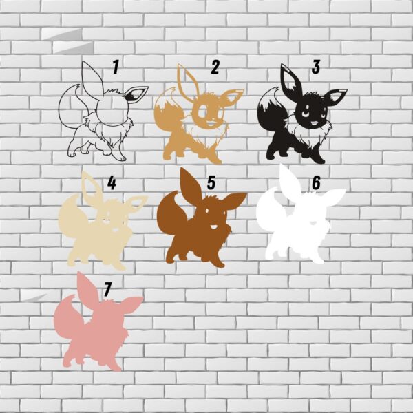 Eevee Layered Design for Laser Cutting - Image 2