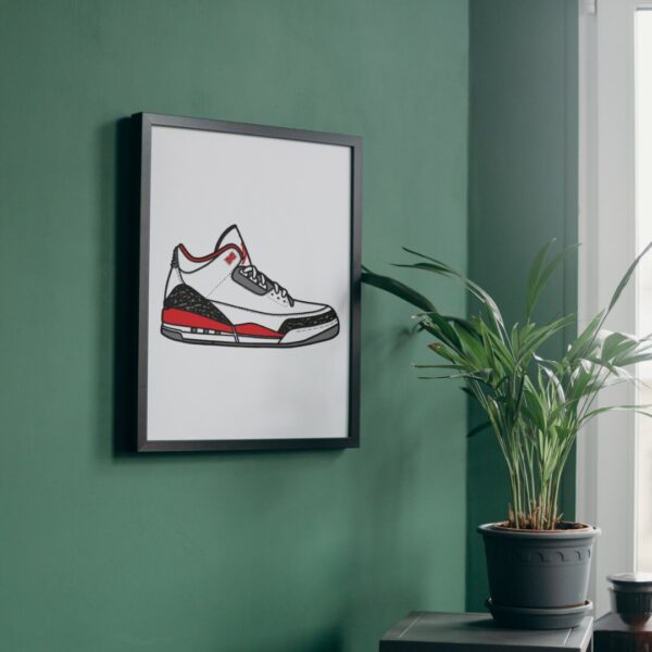 Sneaker Air Jordan 3 Multilayer Design for Laser Cutting - Image 2