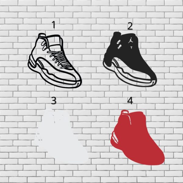 Air Jordan 12 Multilayer SVG Design for Laser Cutting - Image 2