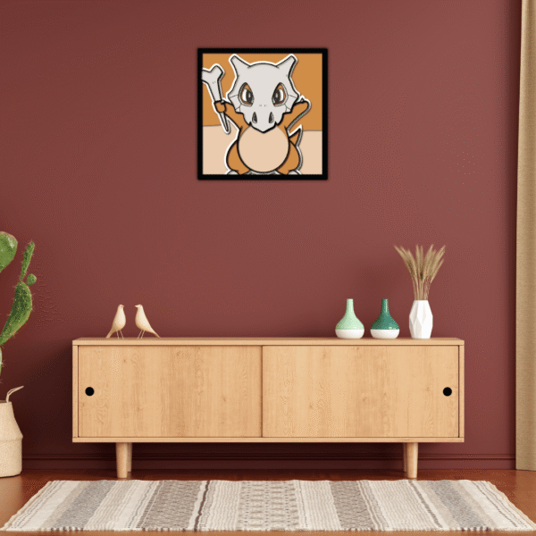 Cubone SVG for 3D Pokémon Wood Art | Layered File for Laser & Cricut - Image 5
