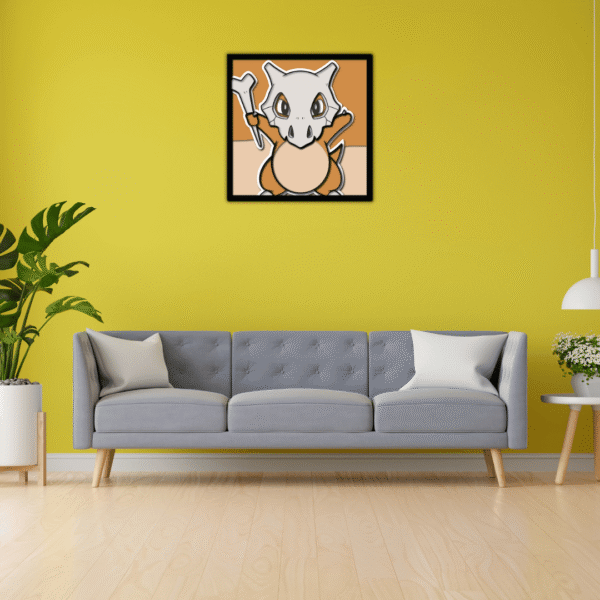 Cubone SVG for 3D Pokémon Wood Art | Layered File for Laser & Cricut - Image 6