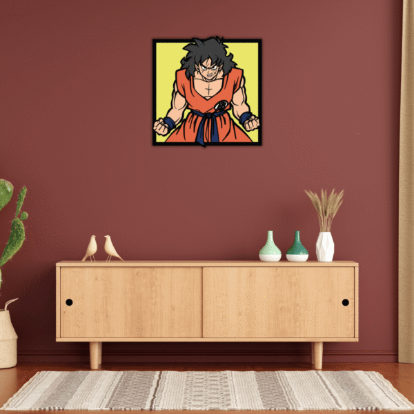Yamcha SVG for 3D Wood Art | Dragon Ball Z Layered File for Laser & Cricut - Image 6