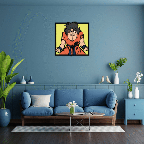 Yamcha SVG for 3D Wood Art | Dragon Ball Z Layered File for Laser & Cricut - Image 5