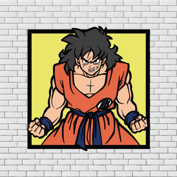 Yamcha SVG for 3D Wood Art | Dragon Ball Z Layered File for Laser & Cricut - Image 4