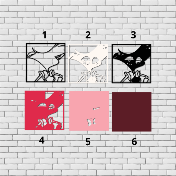 Angel Dust Hazbin Hotel SVG Multilayer Design - Image 3