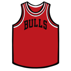 Chicago Bulls NBA jersey layered SVG files basketball cutting wood paper cake topper