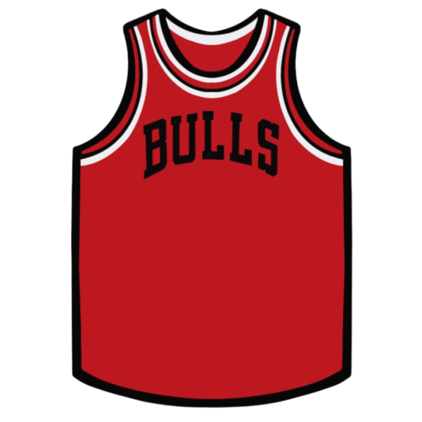 Chicago Bulls NBA jersey layered SVG files basketball cutting wood paper cake topper