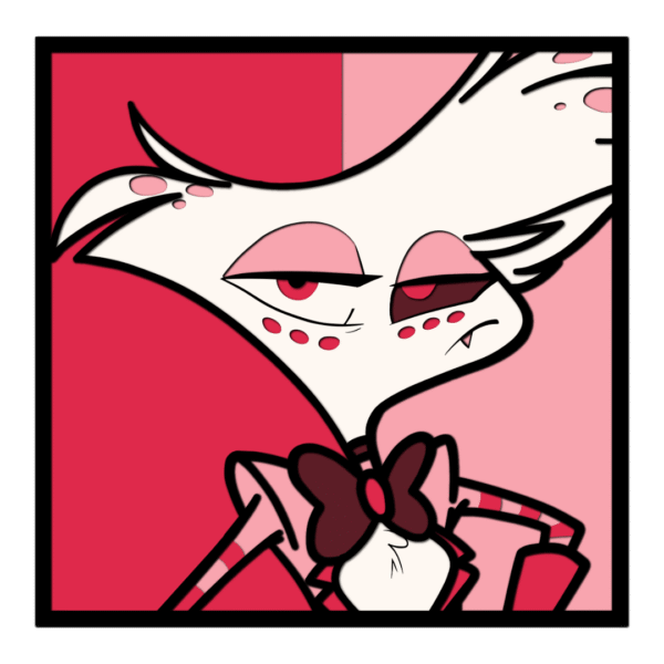 Angel Dust Hazbin Hotel SVG multilayer design cutting files wood paper cake topper