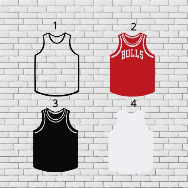Chicago Bulls NBA Jersey Layered SVG Files - Image 4